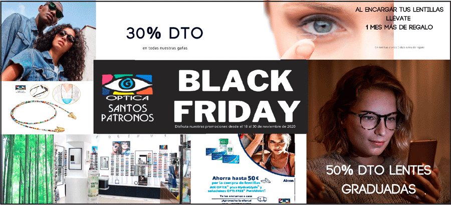 Descubre el Black Friday de ptica Santos Patronos de Alzira desde